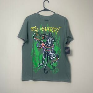 Ed Hardy Panther Graphic Tee